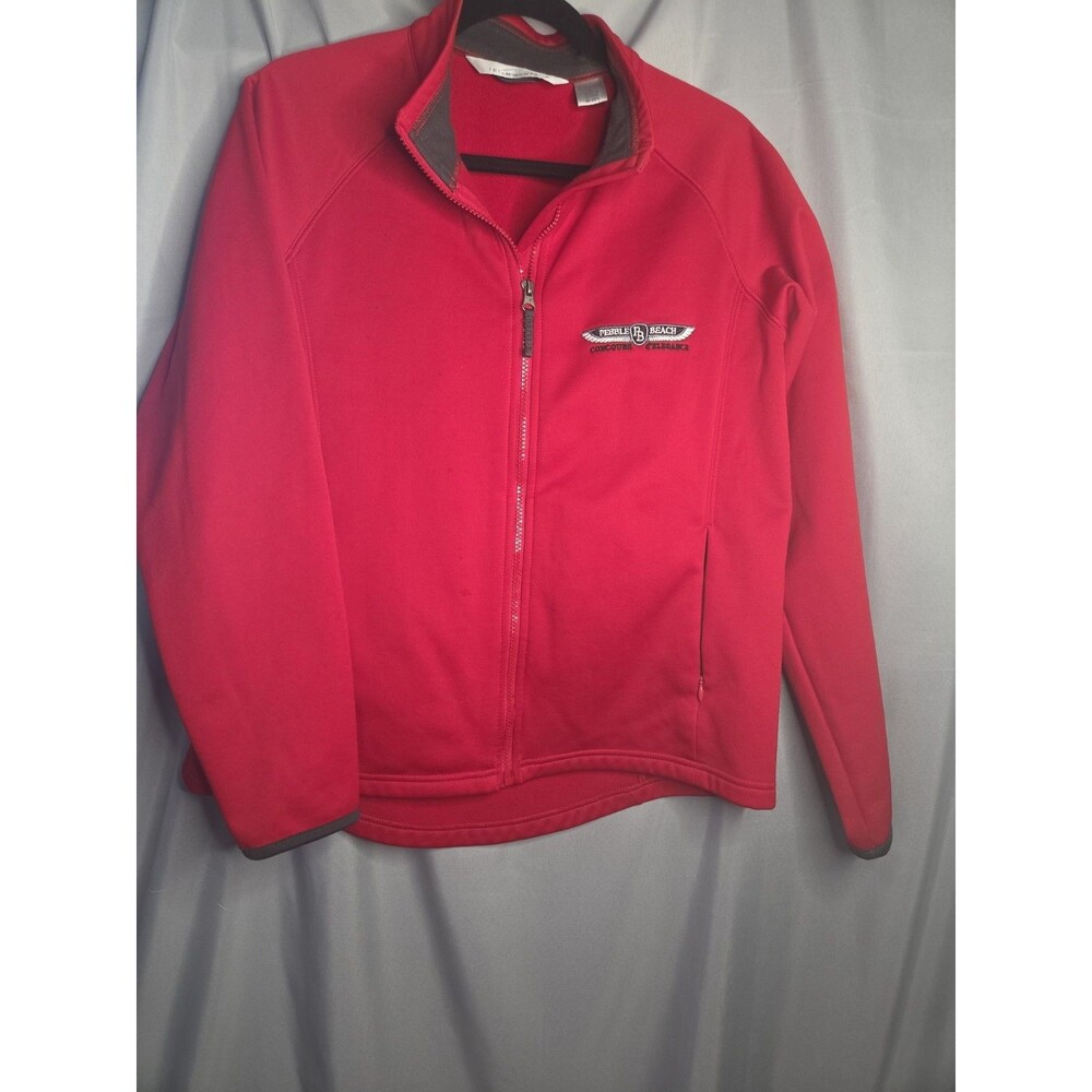 Red Tri-Mountain Women’s L Lightweight Jacket Good QUALITY Material Full Zip
